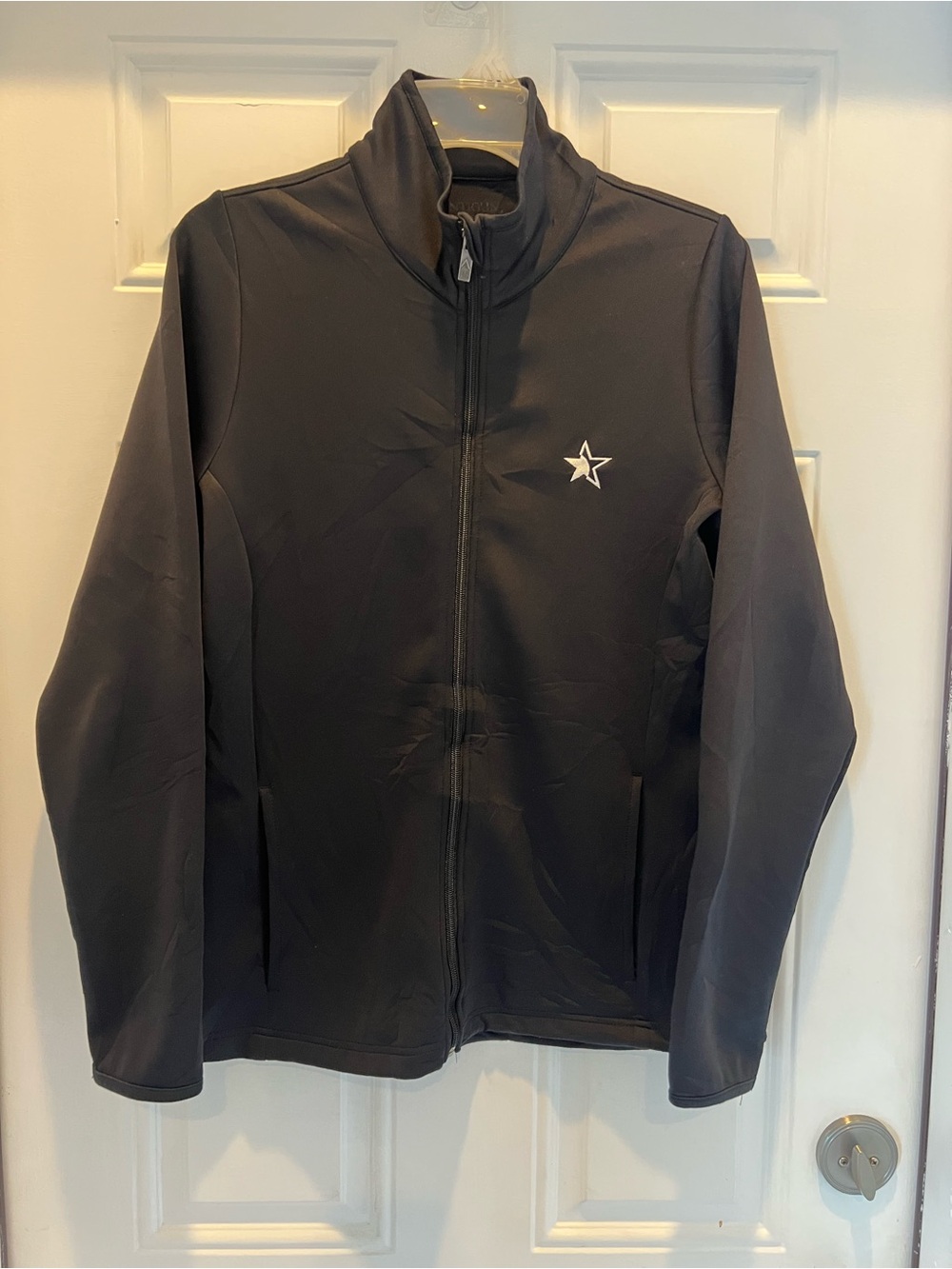 Antigua Womens Golf Performance Sweater Black Full Zip Size S #1007